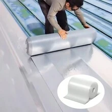 Polyethylene Waterproof Membrane In Multiple Sizes, Can Be Used For Crack Sealing Tape, Container Roof And Easily Solve Various Leakage Problems, Simple To Use And Long-Lasting - Silver - View 1