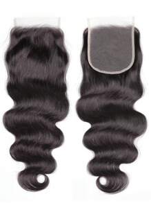 5x5 蕾丝封口波浪透明蕾丝封口巴西处女真人发封口自由部分已预拔