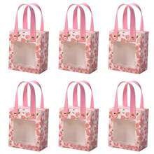 5/10个装樱花糖果盒饼干袋纸质樱花婚礼生日礼物包装用品 - 彩色 - 查看 1