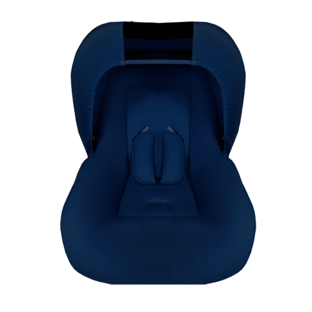 Combo - Baby Car Seat Cover, Sun Protection Hood And Belt Protectors - Various Colors - Navy Blue - View 1