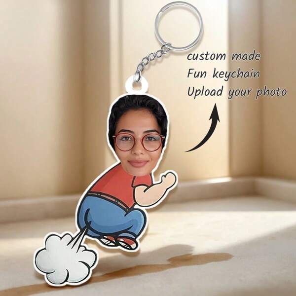 1pc Personalized Fun Acrylic Keychain, UV Printed, Gift For Friends, Family, Holiday, Novelty Keychain Gift, Dawg, Engraved, Stainless, Colorful, Cute, Adorable, Funny, Kawaii, Y2K, Stylish, Unisex, Casual, Custom, Personalized, Unique, Customized, Ideal Gifts For Him, Ideal Gifts For Her, Her, Boyfriend, Girlfriend, Family, Friends, Children, For Anniversaries, For Birthdays, For Graduation, For Housewarming, For Weddings, Bag Charms