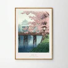 1pc Japanese Print Hasui Kawase Poster Art Abstract Painting Retro Decorative Painting Canvas Printing Frameless Painting For Home