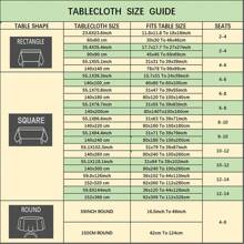 MeijiaMo 1pc Handmade Linen Rectangle Tablecloth, Bohemian Farmhouse Style Tassel Decor Dining Table Mat, Suitable For Holiday Decor, Restaurant, Hotel, Party, Bedroom, Living Room, Round Table, All Season