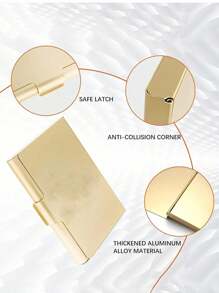 Business Card Holder Metal Business Card Case Pocket Simple Credit Card Holder Card Box Business Aluminum Alloy Business Card Case Portable Portable Carry Credit Card Case Color Metal Small Business Card Holder For Women Wallet Mini Wallet Purse Wallet Card Wallet