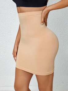 High Waist Slimming Tight Fitted Bodycon Skirt For Women - Apricot - View 5