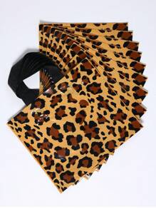 25/50 Stück Geschenktüten im Leoparden-Muster-Stil, Zoo-Themen Party Zubehör, Geburtstags-Party Handtasche, Hochzeits-Party Geschenkverpackung Tasche, Party Tragetasche, perfekt für Geburtstage, Hochzeiten, Baby-Partys, Geschlechts-Enthüllungen, Feiertagsfeste