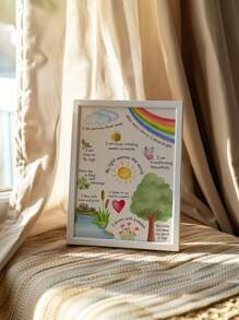 Kids Affirmation Poster, I Am Affirmations Kids, Learning Posters, Montessori Poster, Affirmation Kids, Kids Mental Health, Self-Love,For Living Room Bedroom Kids Room Decor,No Frame