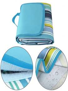 1pc Picnic Blanket | Beach Mat | Picnic Rug | Picnic Tote, 600D Oxford Cloth, Multi-Functional Camping Mat/Household Garden Game Mat, Dust/Moisture-Proof Pad, Suitable For Spring/Summer, Indoor/Outdoor Camping, Beach, Outing, Lawn, Riverside, Wedding Season, Graduation Season, Back To School Season, Halloween, Christmas Party Mat (Two Different Covers, Different Pastes, Random Delivery! Ps: The Effect Of Opening Is The Same)