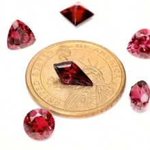One 100% Lab Grown Ruby Rhombus Cut Gemstone For Charms Advanced Jewelry Making Materials DIY - Red - View 5