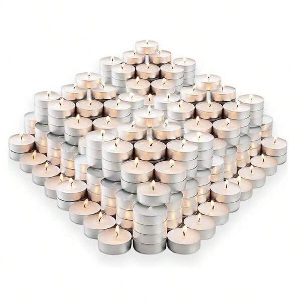 50 piezas de velas de té sin perfume multicolor sin humo|Velas votivas pequeñas a granel para bodas, fiestas, cumpleaños, aniversarios, 1 pieza puede arder durante aproximadamente 2-4 horas