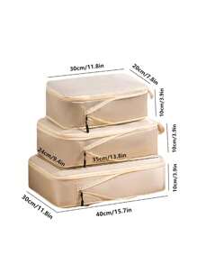 3件套旅行压缩衣物收纳袋，便携式多功能行李袋，可收纳鞋子和衣服，轻松旅行，轻松收纳，精美花卉图案，轻巧便携，坚固耐用。适合居家和旅行使用。