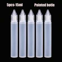 5件套長陶器diy擠泥繪畫瓶隨機顏色擠壓顏料瓶顏料包裝瓶 - 彩色 - 查看 12