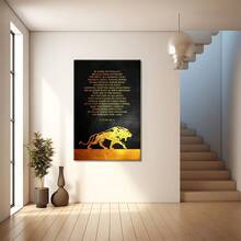 Be Vigilant Against Devil'S Temptations. Large Wooden Framed Wall Art Home Decor Canvas Painting- For Bedroom, Bathroom, Living Room, Office, Kitchen, Holiday Gift- 1pc - Multicolor - View 4