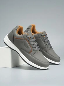 Men's Low Top Casual Sneakers, Versatile For Outdoor & Daily Wear