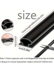 6M Rouleau 10*6mm Joint d'étanchéité TPE, bande d'étanchéité auto-adhésive insonorisante pour portes de , bande d'étanchéité de porte en forme d'arc de couleur unie de luxe, facile à couper et à coller