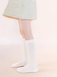 4 Pairs Children Versatile Knee-High Socks, Suitable For Everyday Wear