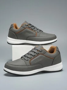 Men's Low Top Casual Sneakers, Versatile For Outdoor & Daily Wear
