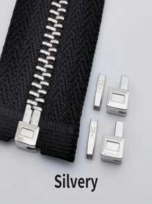 20pcs Premium Metal Zipper Sliders In Golden, Silvery, Bronze & Black - Smooth For DIY Clothing And Luggage Repair