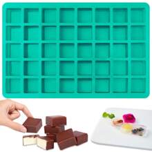 40 Cavities Square Silicone Molds, Mini Cubes Silicone Mold For Chocolate, Hard Candy, Ice Cubes, Gummy