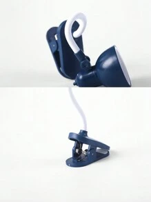 1個可調角度百合花形LED書燈附夾子，桌面裝飾燈，護眼夜讀燈，含電池，迷你閱讀燈，臥室夜讀迷你書燈附夾子，適合作為畢業禮物送給朋友 - 黃色 - 查看 8