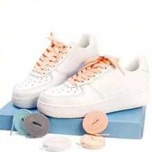 1 双男女通用扁平鞋带，经典纯色鞋带，适合运动鞋、休闲鞋 - 複色 - 查看 3