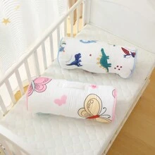 1pc Dinosaur Themed Toddler Nap Mat With Roll-Up Design, Detachable Pillow And Blanket, Machine Washable, Suitable For Daycare, Preschool, Travel And Camping - Pink - View 8