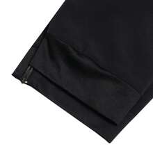 Adidas 男士休闲裤，TKO PANTS M，抽绳腰带慢跑裤，锥形裤腿，针织休闲裤，跑步健身运动裤，黑色，半紧身，CW5782 - 黑色 - 查看 6