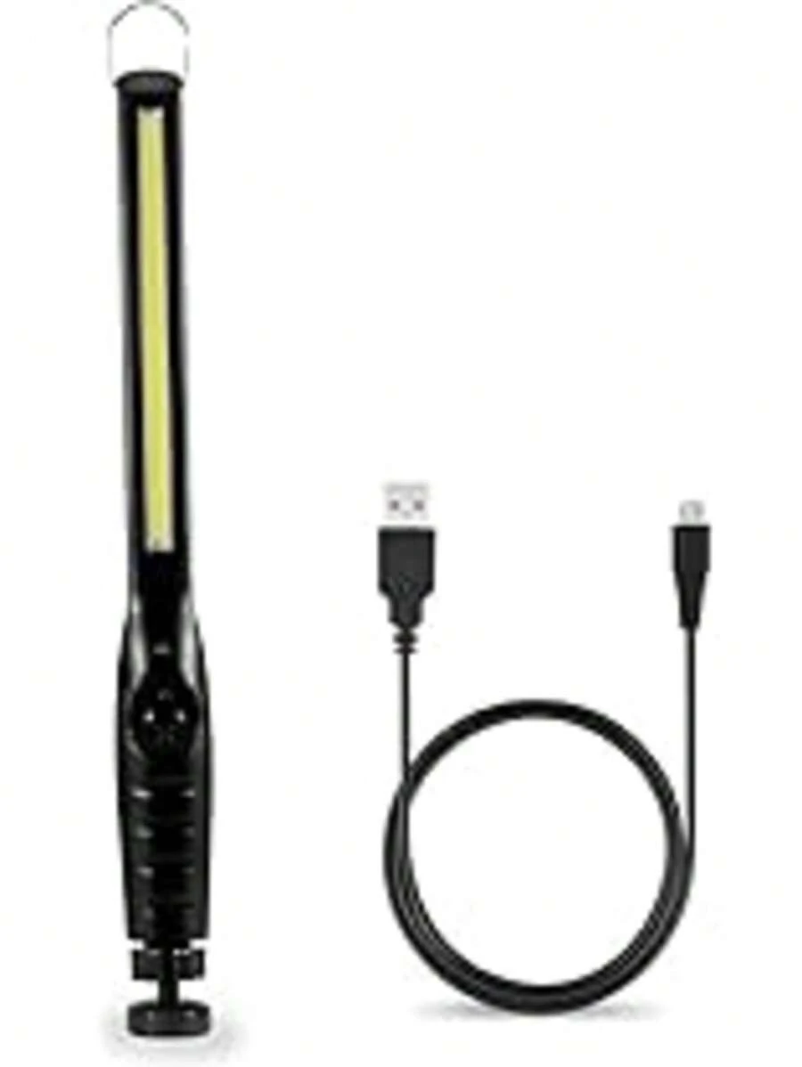 Lampara USB con iman para mecánico, recargable e impermeable - Negro - Ver 1