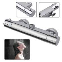 YUNRUX Shower Thermostat Shower Fitting Mixer Tap Shower Shower Thermostat Fitting Bathroom Thermostat Mixer Tap Shower Thermostat Fitting Shower Thermostat Chrome G3/4 - Silver - View 6