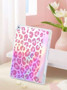Cheetah,Leopard Print Leopard Pattern Acrylic Anti-Bending Hard Shell Protective Case Compatible With IPad 10th Generation, IPad 7/8/9th Generation 10.2 Inch, Built-In Pen Slot Compatible With IPad Mini 6, IPad Mini 7, With Laser Film For Personalized Decoration, Hard Shell Prevents Drops And Scratches - Multicolor - View 3