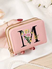 Burgundy Bag Charry Red Bag Wine Red Bag Large Capacity Multi Double Zipper Card Holder Wallet Business Card Holder Credit Card Holder Women For Women Wallet Mini Wallet Purse Wallet Card Wallet - Burgundy - View 78