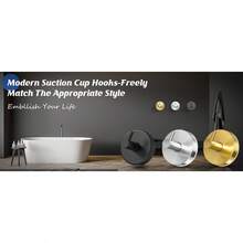 Suction Cup Hooks For Shower,Shower Hooks For Inside Shower, Suction Cup Hooks For Wreaths On Glass,Windows,Tile,Mirrors,Metals,Towel Hooks For Bathrooms For Hanging Towels, Robe, Loofah-Gold(4 Pack) - Gold - View 8