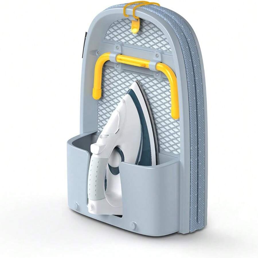 Joseph Joseph Folding Tabletop Ironing Board With Iron Holder, Compact, Space-Saving, Grey/Yellow - 灰/黃 - 查看 1