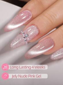 MORDDA 6片装 5克猫肉垫，适用于猫眼磁性凝胶指甲油，可卸UV美甲油，持久闪亮，新年礼物 - 含磁性棒 - 彩色 - 查看 6