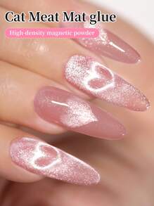 MORDDA 6片装 5克猫肉垫，适用于猫眼磁性凝胶指甲油，可卸UV美甲油，持久闪亮，新年礼物 - 含磁性棒 - 彩色 - 查看 7