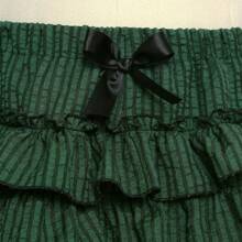 Womens Lolita Bloomers Ruffles Pumpkin Pants Bottom Shorts Lace Trim Layered High Waist Shorts Pettipants - 綠色 - 查看 4