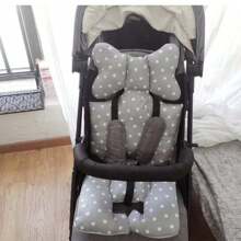 婴儿推车座椅衬垫 婴儿车坐垫 柔软透气 两面通用 适用于高脚椅 灰色