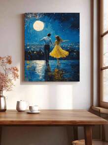 Dance DIY Digital Painting: Illuminate Creative Living, Depict A Colorful World. DIY Digital Painting, Embark On Your Art Journey. It Is The Perfect Blend Of Creativity And Fun, An Ideal Choice For Interactive, Couples Sharing, And Personal Relaxation. - Navy Blue - View 4