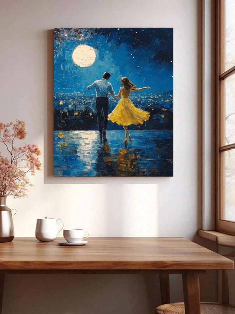 舞蹈DIY数字绘画：点亮创意生活，描绘多彩世界。DIY数字绘画，开启您的艺术之旅。它是创意与乐趣的完美融合，是互动、情侣分享和个人放松的理想选择。 - 藏蓝色 - 查看 3