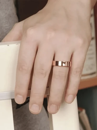 1 peça Anel De Cobre Puro 100% Natural Unissex Ajustável Masculino