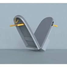 Joseph Joseph Folding Tabletop Ironing Board With Iron Holder, Compact, Space-Saving, Grey/Yellow - 灰/黃 - 查看 9