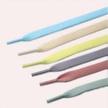 1 双男女通用扁平鞋带，经典纯色鞋带，适合运动鞋、休闲鞋 - 複色 - 查看 6