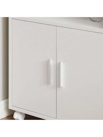 SoBuy FRG241 W, Microwave Shelf, Kitchen Wheeled Storage Trolley, Cabinet Cupboard Unit view 6