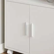 SoBuy FRG241-W, Microwave Shelf, Kitchen Wheeled Storage Trolley, Kitchen Storage Cabinet Cupboard Unit - White - View 6