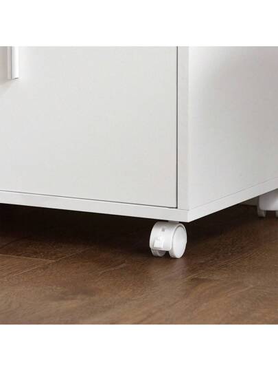 SoBuy FRG241 W, Microwave Shelf, Kitchen Wheeled Storage Trolley, Cabinet Cupboard Unit view 5