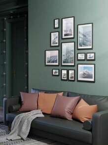 Marcos elegantes de pared en varios colores para fotos de tamaños 4x6, 5x7, 8x10, 11x14, 12x16, ideales para la decoración del hogar, para estrellas/luna