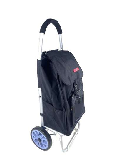 55L Capacity Rolling Shopping Cart, Durable, High Quality, Soft Wheels, Made Of Premium Oxford Cloth, Weighs 1.8kg, Multiple Colors Available, Size: 91 X 24 X 32cm