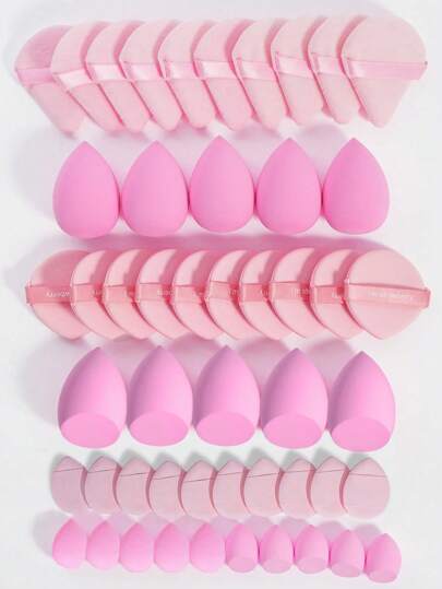 50/40/30/20/10/5pcs Makeup Kit, Including: 10 Pieces Of Liquid Makeup Sponge+10 Pieces Of Mini Liquid Makeup Sponge,Makeup,Cheap,Room Decor,Vanity,Travel,Bedroom,Makeup Accessories,Puff,Makeup Blender,Powder Puff,Makeup Sponge
