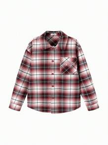 Balabala 男童休閒夾克，時尚春季襯衫款式 - 紅色調 - 查看 1