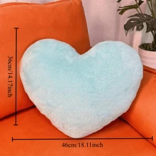 46/36CM。可爱心形卡通抱枕。娃娃靠垫。抱枕。蓬松柔软舒适的客厅抱枕。椅子。沙发。卧室。户外沙滩椅。圣诞礼物。情人节礼物。万圣节礼物。派对礼物。各种节日礼物。装饰品。艺术品。卧室/主卧装饰。靠垫。靠垫。抱枕 - 彩色 - 查看 10